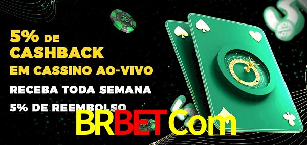Promoções do cassino ao Vivo BRBETCom